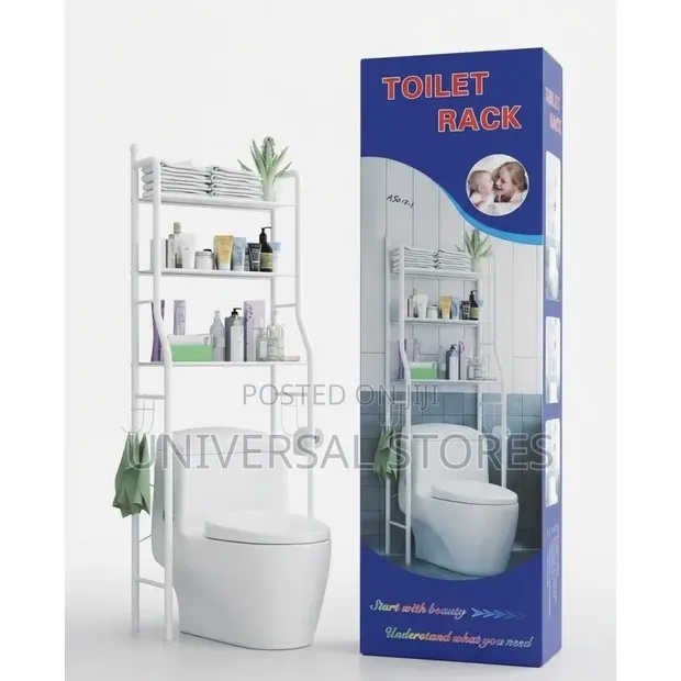 3-Tier Over-the-Toilet Storage Rack Organizer - 1