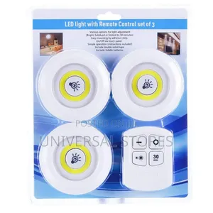 Wireless COB LED Puck Lights with Remote