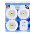 Wireless COB LED Puck Lights with Remote - 1