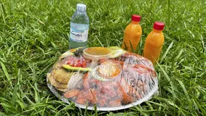 Lusaniya Chicken with Fries and Drinks