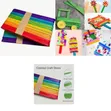 [100 Count] 6-Inch Colored Jumbo Popsicle Sticks for Crafts - 2