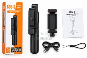 S05-S Extensible 106cm Bluetooth Selfie Stick Tripod