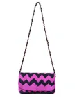 Handmade Crochet Crossbody Bag - Bronze - 2