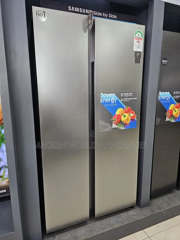 Samsung 583L RS57DG4000M9 Side by Side Refrigerator, Silver - 1