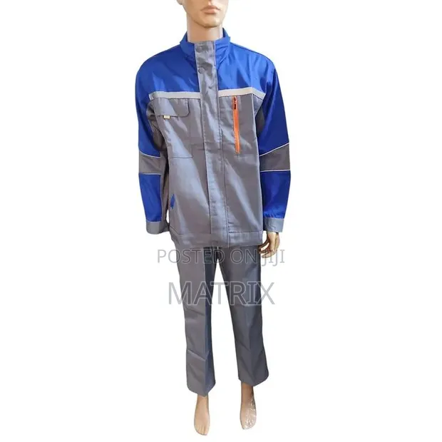 Heavy Duty Industrial 2-Piece Workwear Uniform Set - 1