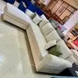 Cream L-Shaped Sofa - Brand New - 2