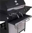 Cabinet-Style Charcoal Grill, Black - 3