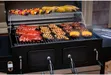 Cabinet-Style Charcoal Grill, Black - 4