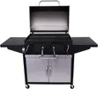 Cabinet-Style Charcoal Grill, Black - 5
