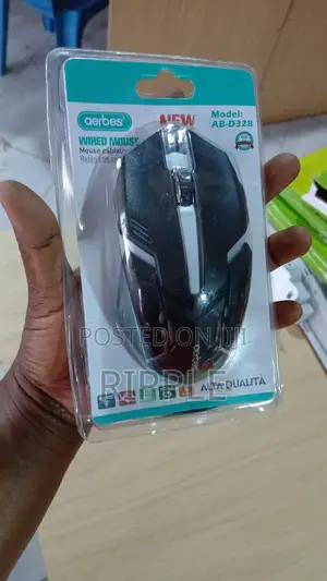 Aerbes AB-D328 1200 DPI Wired Gaming Mouse - Black