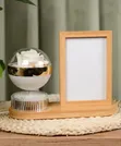 LED Photo Frame Lamp with Illuminated Flower Globe - 2