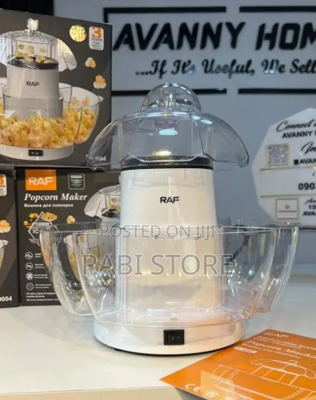 Raf 70g Large Capacity 1200W Electric Popcorn Maker - 1