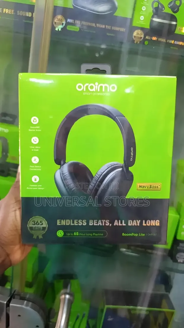 Oraimo BoomPop Lite ENC Over-Ear Wireless Headphones - 1