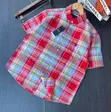 Short Sleeve Checked Shirts - 2