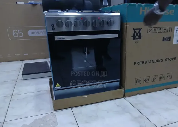 Hisense 60x60 Electric Cooker with 3 Gas Burners & Electric Oven - 1