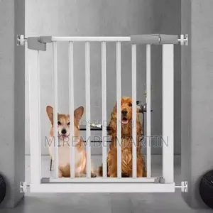 Pressure Fit Safety Gate - White Metal