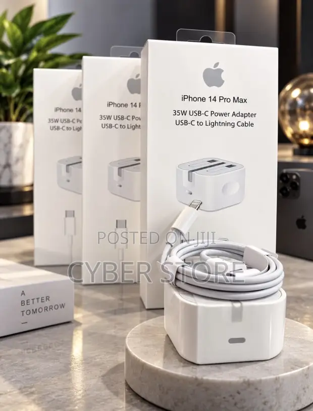 35W Dual-Port USB-C Power Adapter & USB-C to Lightning Cable - 1