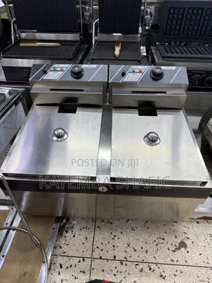 Commercial Electric Double Deep Fryer - 20L (10L+10L)
