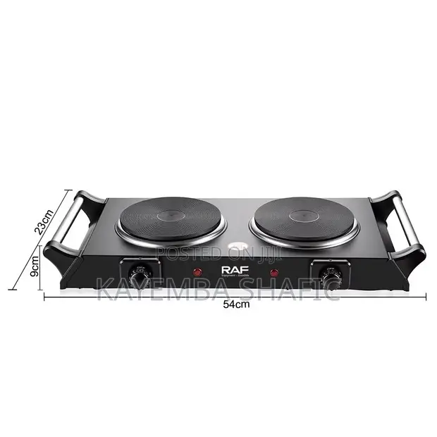 RAF Portable Double Burner Electric Stove 2000W - 1