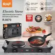 RAF Portable Double Burner Electric Stove 2000W - 3