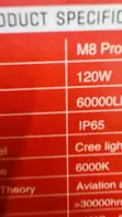 Car LED M8 Pro Lights - Powerful White - 2