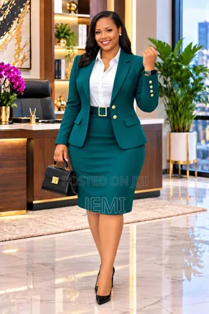 Ladies Office Wear Dress and Coat