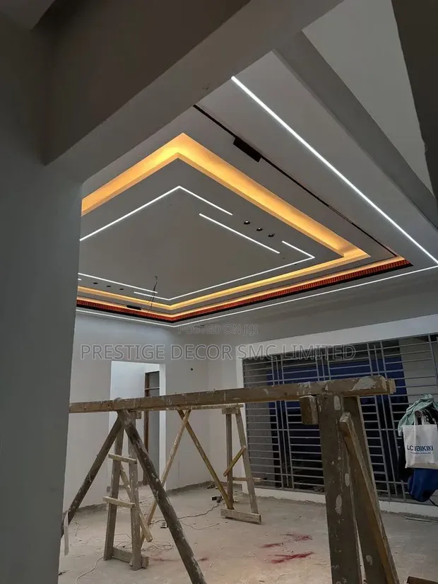 Modern Gypsum Ceiling Design & Installation - 1