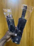 Fluffy Faux-Leather Wrist Cuffs - 2