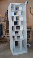 Brand New 7-Tier Rotating Shoe Rack - White - 1
