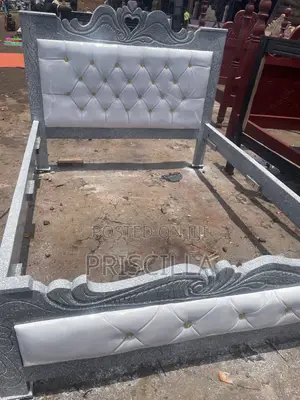 4x6 Flower Gray Bed Frame