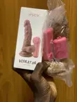 Realistic Silicone Dildo Vibrator with Remote - 1