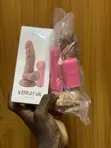 Realistic Silicone Dildo Vibrator with Remote - 3
