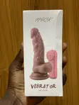 Realistic Silicone Dildo Vibrator with Remote - 4