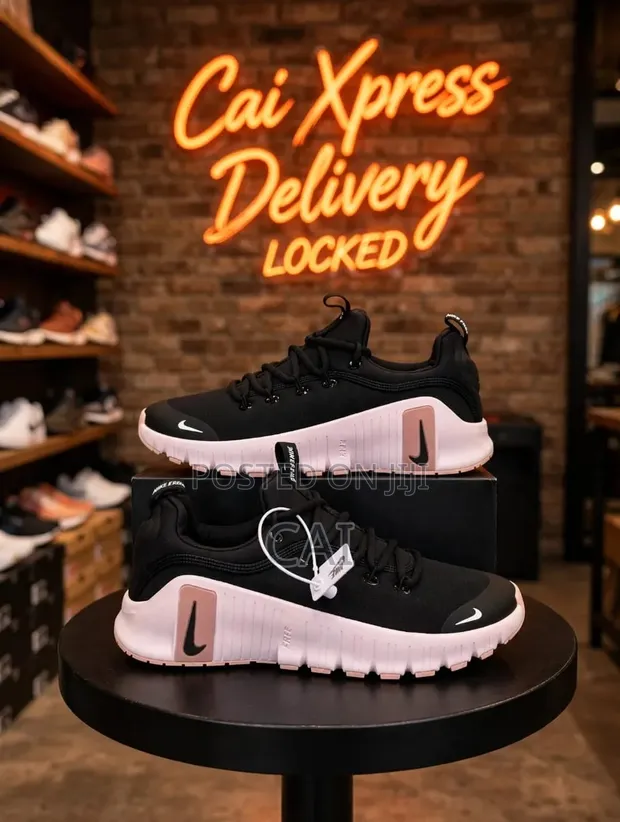 Nike Free Metcon 6 Training Shoes - Black/Coconut Milk/Pink - 1