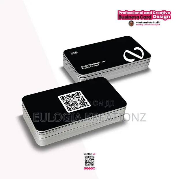Custom QR Code Business Card Design Service - 1