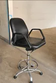 Leather Adjustable Counter Chair - 2