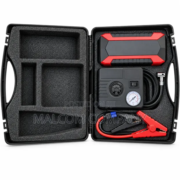 Portable Car Jump Starter with Air Compressor (12V) - 1