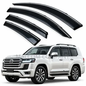 Window Visors for Toyota Land Cruiser - Black Rain Guards