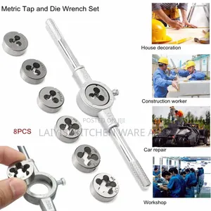8-Piece Tap and Die Set M3-M12