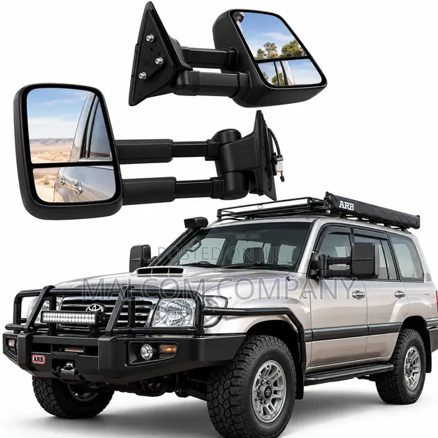 Extendable Towing Mirrors for Toyota Land Cruiser 100/105 Series - 1