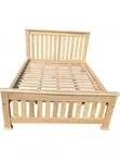King Solomon 4x6 Wooden Bed Frame - 1