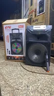 CTC 12 Inch Rechargeable Speaker with Wireless Microphone - 1