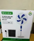 3Q Rechargeable Stand Fan with Solar Panel & Light - 2