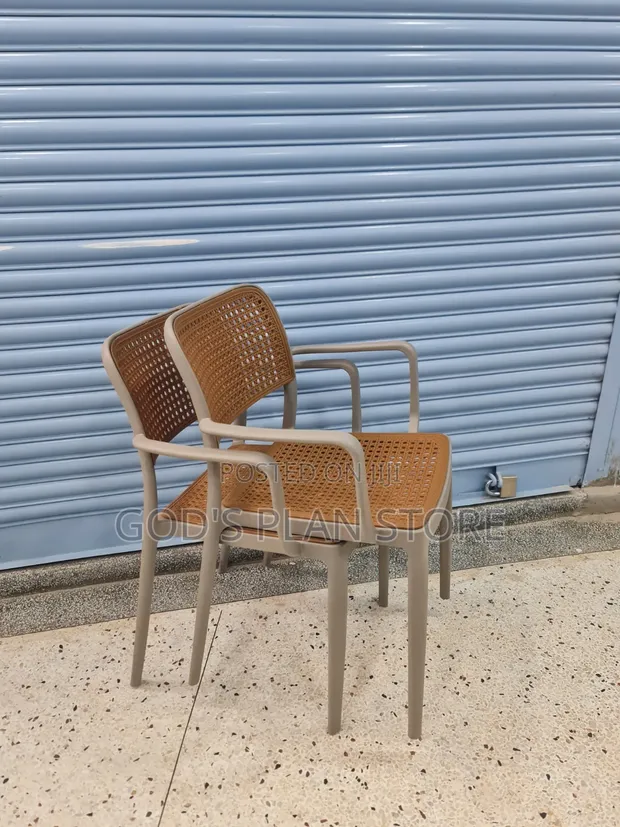 Cane-Lux Plastic Dining Chairs (Set of 4) - 1