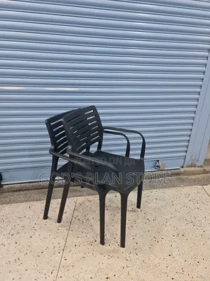 Afro-Rattan Executive Plastic Chairs