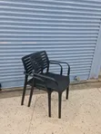 Afro-Rattan Executive Plastic Chairs - 2