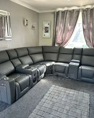 Smart Music Recliner Sofas - 6 Seater, Gray