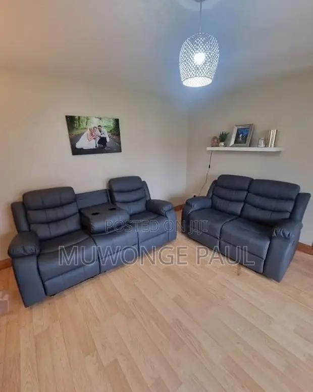Brand New 4-Seater Recliner Sofas with Cup Holders - 1