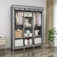 3 Column Metallic Wardrobe - Multicolor - 1