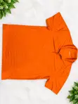 Men's Orange Synthetic Gym/Casual Shirt - XL - 1